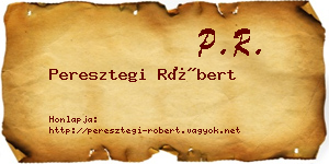 Peresztegi Róbert névjegykártya